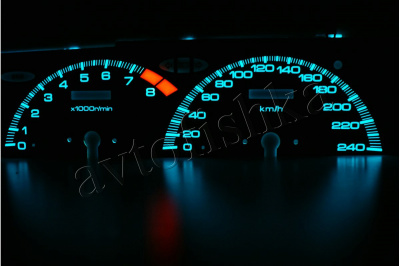 Honda Prelude светодиодные шкалы (циферблаты) на панель приборов - штатные