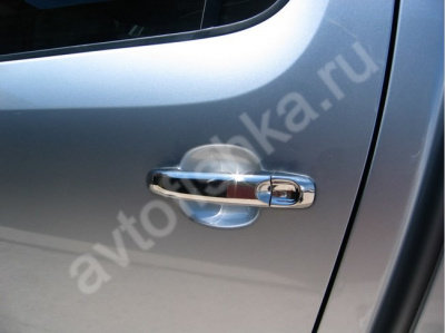 Volkswagen Amarok (2010-) накладки на ручки дверей из нержавеющей стали, 4 шт.
